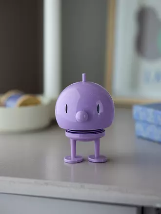 HOPTIMIST | Dekofigur Classic Bumble 10,5cm Latte | lila